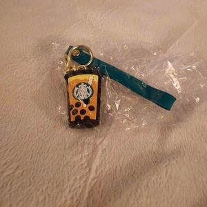Starbuck's boba tea keychain